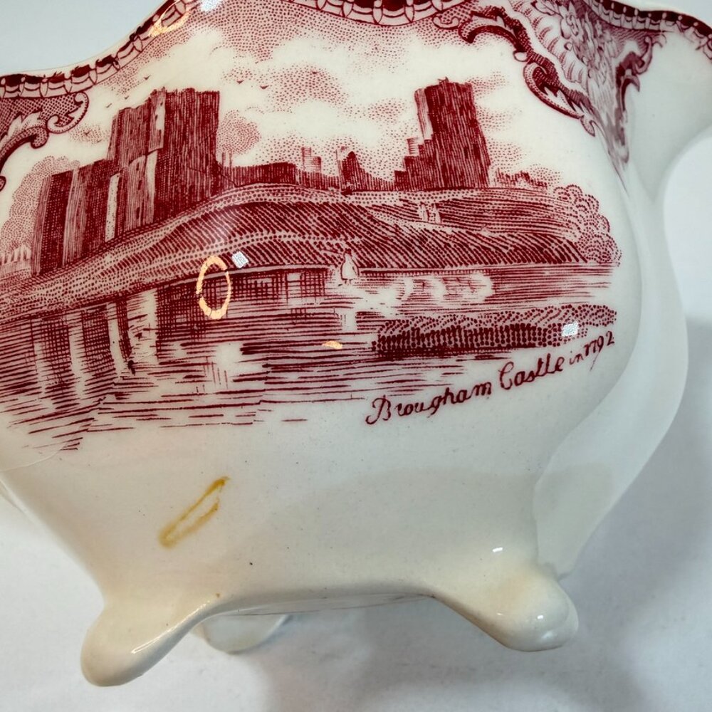 Vintage Johnson Brothers Old Britain Castles Pink Creamer Transferware Goodrich - Picture 13 of 16